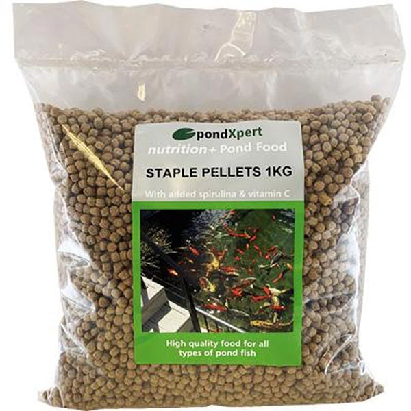 Bag of PondXpert Staple Pellets pond fish food
