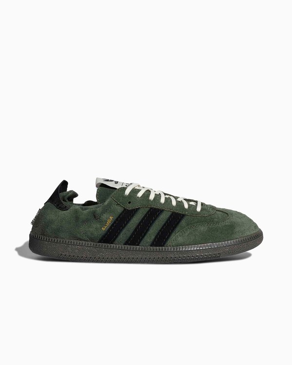 Zapatillas adidas Originals x Song For The Mute Samba OG verdes con tres bandas negras