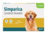 Pack of Simparica sarolaner chewables for dogs 44.1 to 88 lbs