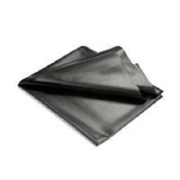 Folded black PVC pond liner