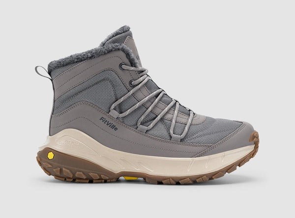 FitVille Men's HiberCore V1 winter boot in slate grey